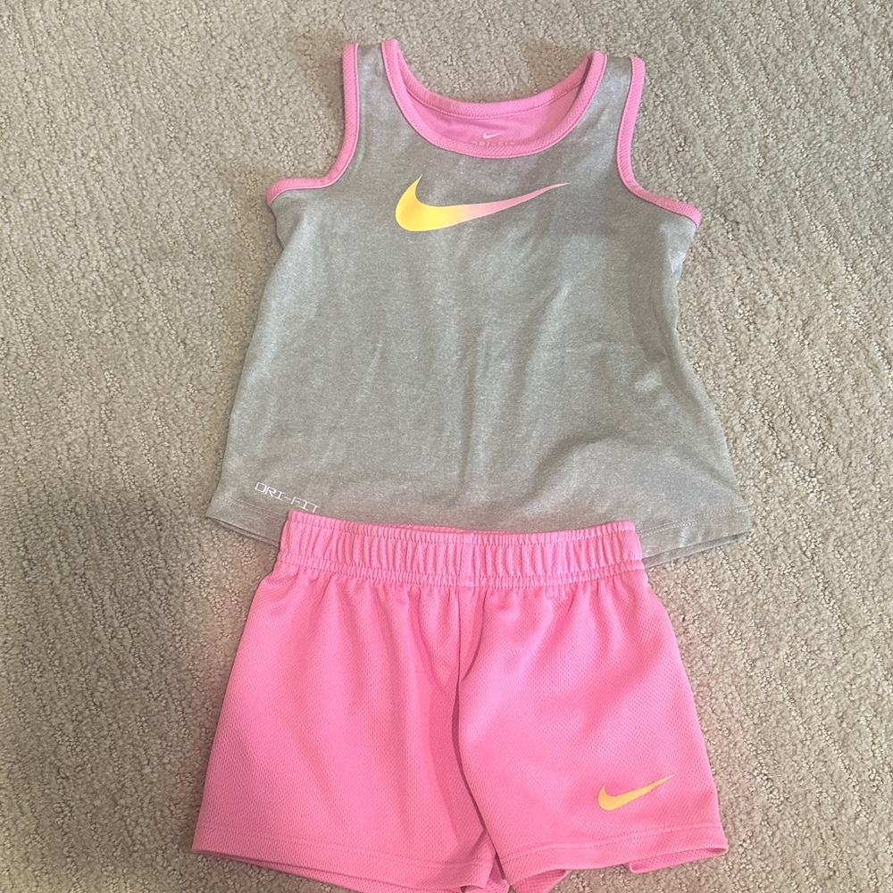 Girls Nike Tank and Short Set